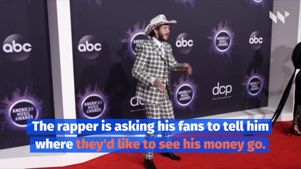 Post Malone Wants Fans to Help Him Donate $1 Million to Charity