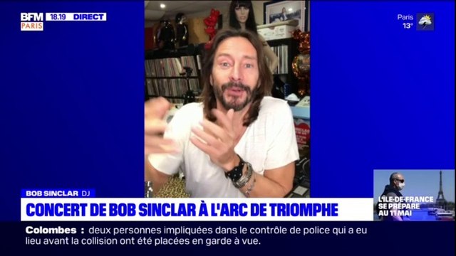 Bob Sinclar en concert au sommet de l'Arc de triomphe: Ce sera un mix de genres, un voyage musical