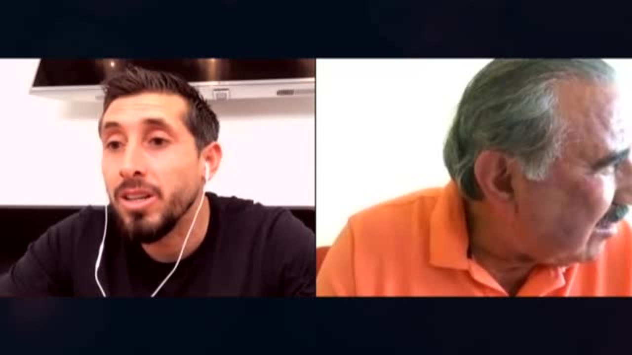 Cariñoso encuentro por videollamada entre Héctor Herrera y 'Ratón' Ayala