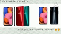 Samsung Galaxy A21s| Full specifications explained and details  .