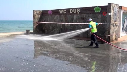 Samsun sahilleri yaza hazırlanıyor