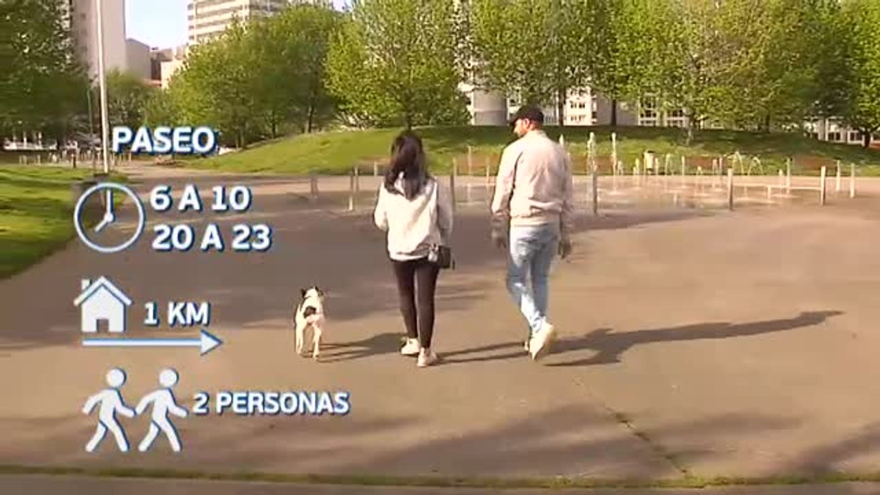 Adultos, menores y dependientes podrán salir a pasear en diferentes franjas horarias para evitar aglomeraciones