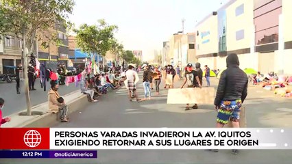 Edición Mediodía: Personas varadas invadieron la Av Iquitos exigiendo retornar a sus regiones de origen