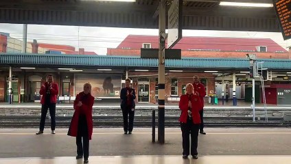 LNER Doncaster team support Clap for our Carers