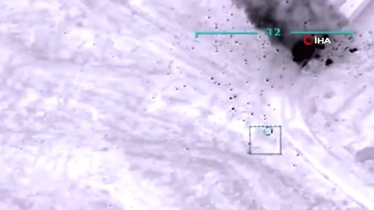 - Hafter güçlerine destek için gönderilen mühimmat konvoyu imha edildi