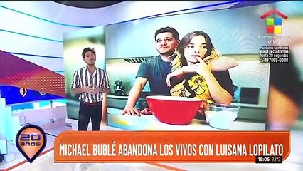 Michael Bublé abandona los "vivos" con Luisana Lopilato