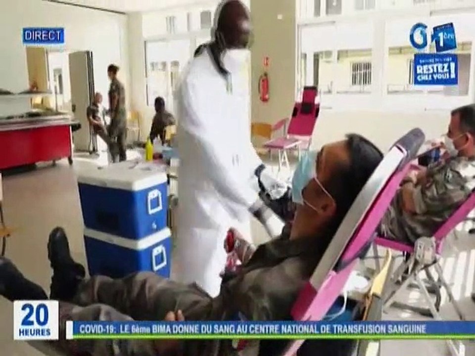 RTG / Covid 19 - Le 6 ème BIMA donne du sang au Centre National de Transfusion Sanguine