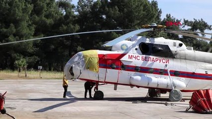 Yangın söndürme helikopteri Marmaris'te konuşlandı