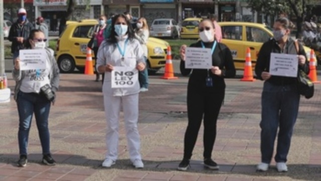 Médicos de hospital de Bogotá piden garantías laborales