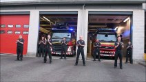 Falkirk Fire Station White Watch Falkirk clapping for the NHS carers and all essential workers