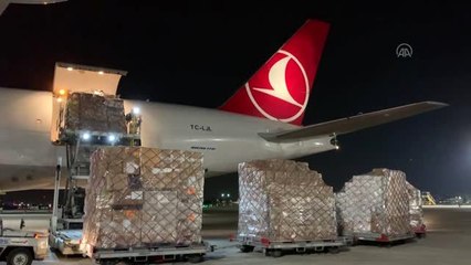Türkiye'nin Filistin'e gönderdiği tıbbi malzeme Tel Aviv'e ulaştı