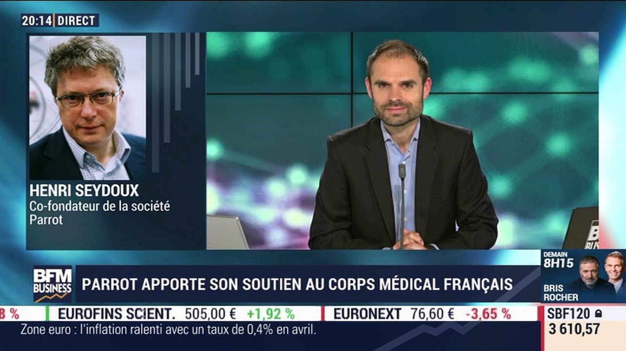 Henri Seydoux (Parrot): Parrot apporte son soutien au corps médical français - 30/04