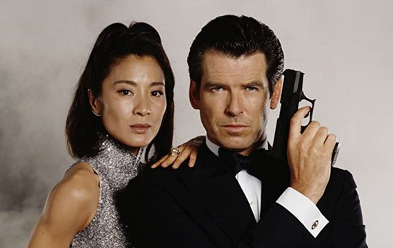 James Bond TOMORROW NEVER DIES movie (1997) - Clip with Pierce Brosnan and Michelle Yeoh - Bond vs helicopter