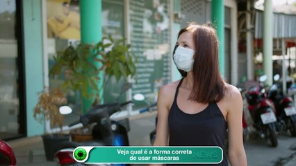 Veja qual é a forma correta de usar máscaras