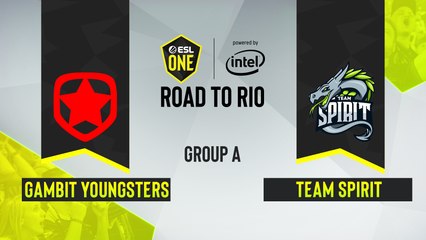 CSGO - Gambit Youngsters vs. Team Spirit [Dust2] Map 2 - ESL One Road to Rio - Group A - CIS
