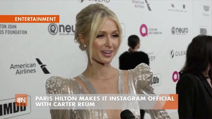Paris Hilton Shows Off Carter Reum