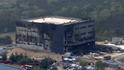 상공에서 본 화재 현장…2차 합동감식 시작 / YTN