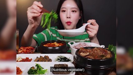 I'm going to eat bulkeul Bulgogi Mukbang with bulken knife tofu stew - 얼큰칼칼 차돌순두부찌개에 뚝배기불고기 먹방 쌈도 싸먹을게요 리얼사운드 집밥 뚝불먹방  Mukbang