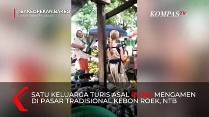Viral! 1 Keluarga Asal Rusia Bertahan Hidup di NTB dengan Mengamen