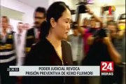 Keiko Fujimori: revocan prisión preventiva y le otorgan comparecencia restringida