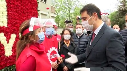 DİSK ÖNÜNDEN TAKSİM'E YÜRÜMEK İSTEYEN GRUBA GÖZALTI