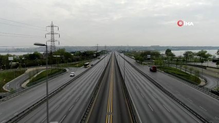 3 gün sürecek kısıtlama ile E-5 Karayolu boş kaldı