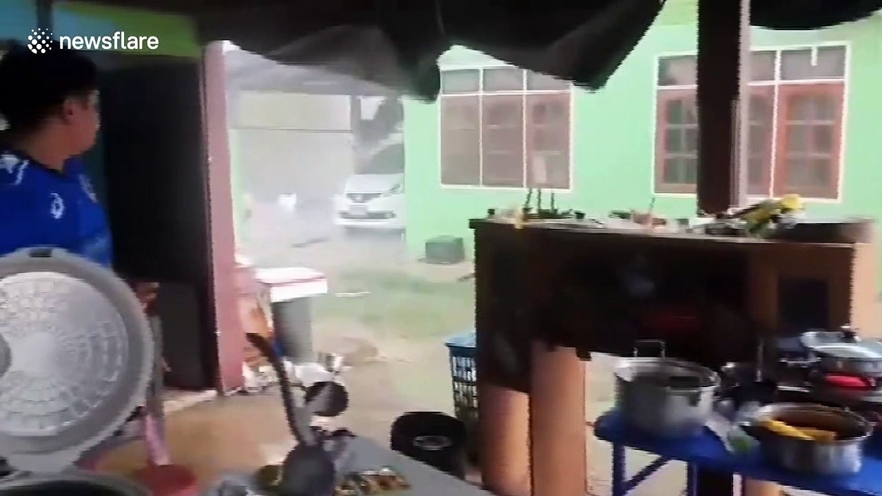 Summer storm damages dozens of homes in Thailand