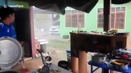 Summer storm damages dozens of homes in Thailand