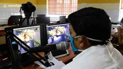 Vet in India guides operation on two-month-old puppy in Malaysia via livestream