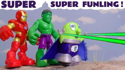 Funny Funlings Super Funling Superpowers with Marvel Avengers 4 and DC Comics Superheroes in this Family Friendly Full Episode English Toy Story for Kids from a Family Channel