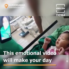 Watch: Coronavirus infected mother see her newborn on videocall