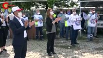 Çiğli ve Balçova'da sosyal mesafeli 1 Mayıs halayı