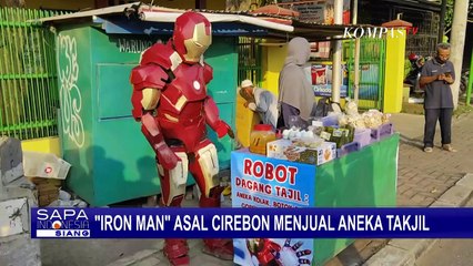 Iron Man Asal Cirebon Jualan Takjil Saat Ramadhan