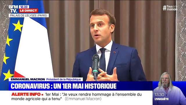 Emmanuel Macron sur le déconfinement: Il y aura plusieurs étapes, le 11 mai en sera une, il y en aura d'autres