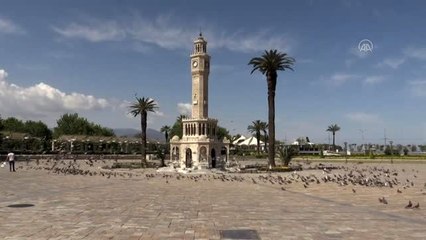 Sokağa çıkma kısıtlamasıyla meydanlar sessizliğe büründü