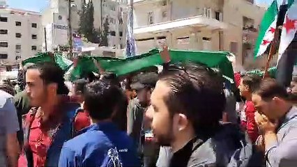 مظاهرات عارمة بإدلب تطالب بإسقاط " الجولاني" وهيئة تحرير الشام