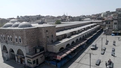 Eminönü ve Sultan Ahmet'te sessizlik hakim - Drone