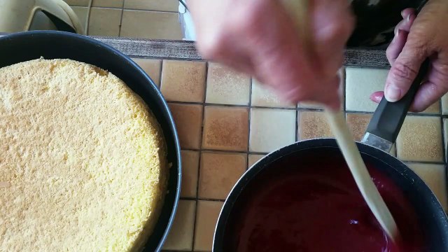 Bavarois à la framboise au compact cook elite pas à pas