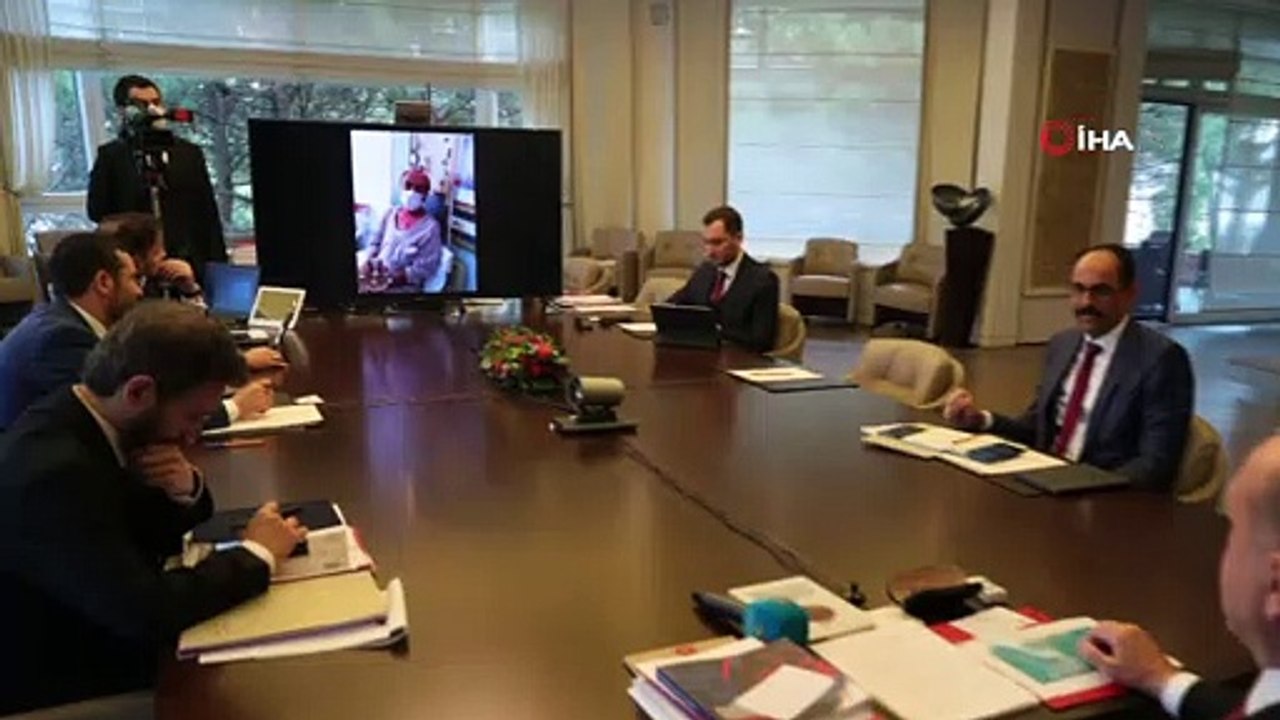 Cumhurbaşkanı Erdoğan, video konferans yöntemiyle Covid-9 hastaları ile görüştü