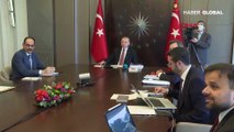 Cumhurbaşkanı Erdoğan, Cerrahpaşa'da tedavi gören hastalarla video konferans yöntemiyle görüştü