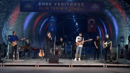 İstanbul Valiliği'nden 1 Mayıs'a özel yerin 70 metre altındaki metro inşaatında Kıraç konseri
