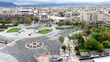 Sokağa çıkma kısıtlamasının olduğu kentler MOBESE ile havadan görüntülendi