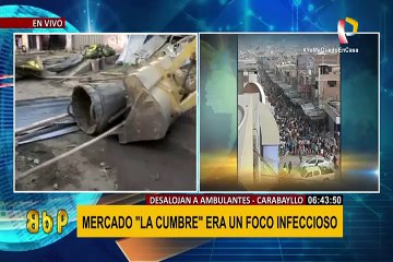 Carabayllo: desalojan a ambulantes del mercado “La cumbre”