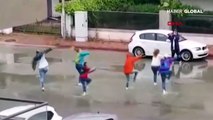 Yer Antalya... Yasağa rağmen sokakta dans ettiler