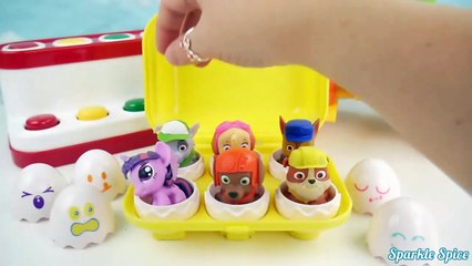 10 Play Doh Surprise Eggs to Learn Colors for Childrens Hulk SpiderMan Masha Disney Cars Toy Story