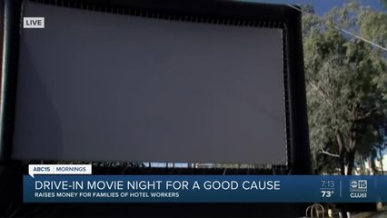 Drive in movie night at Fairmont Scottsdale Princess