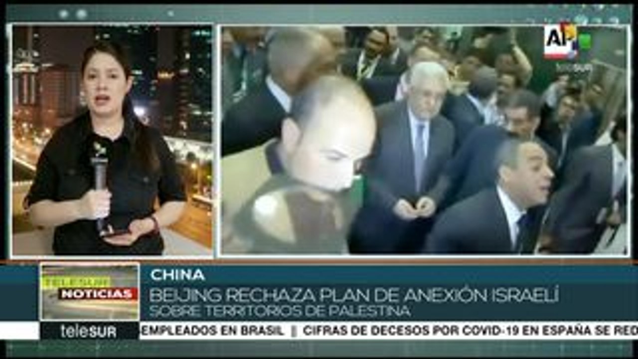 China rechaza plan de anexión israelí sobre territorios palestinos