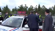 İçişleri Bakanı Soylu, jandarma trafik arabası kullandı