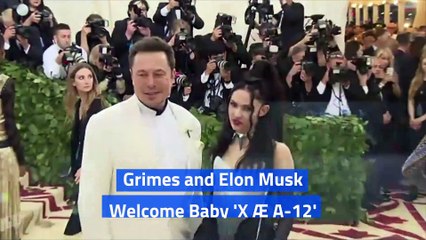 Grimes And Elon Musk Welcome Baby X Ae A 12 Video Dailymotion