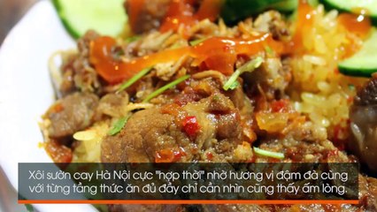 Thời tiết Hà Nội đang chuyển lạnh, đi ăn một loạt món xôi nóng hổi bán đêm muộn thì thích phải biết